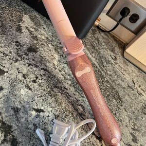 Beachwaver Pink Glitter 1.25 Inch Rotating Curling Iron B-Series